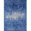 Tapis bleu / gris à motif abstrait Bronxville-678452399