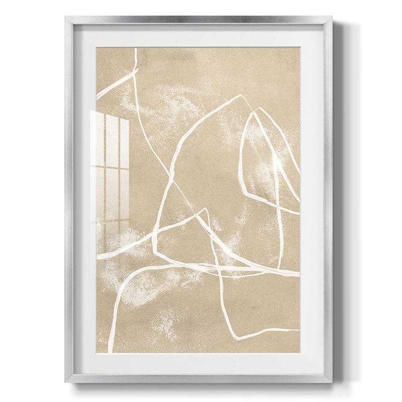 Fil neutre II - impression encadrée, 28.5" H x 20.5" W, Argent argent