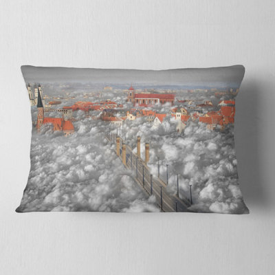 When the Cloud Descends - Landscape Printed Pillow