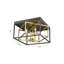 Plafonnier encastré transitionnel 4 lumières noir et or-1738798504