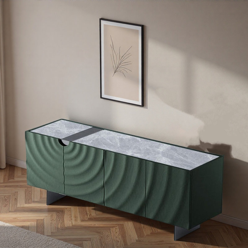 Caines, Noir/vert, H 27,56 po x l 70,87 po x P 15,75 po