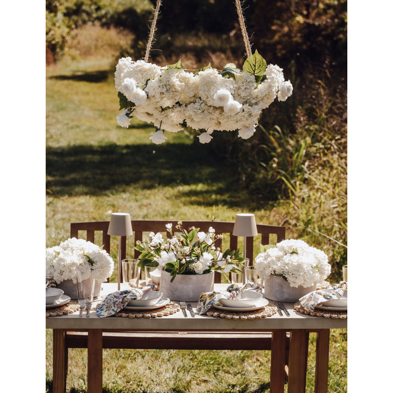 Virelia RealTouch Garden Chandelier, Snow