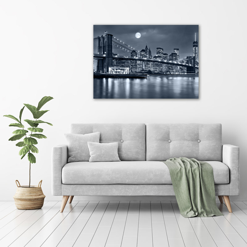 Manhattan New York - No Frame Print on Glass