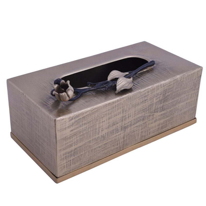 Chemilly Decorative Tissue Box Cover for Home & Bathroom – Elegant Etched Holder, Perfect Christmas Gift