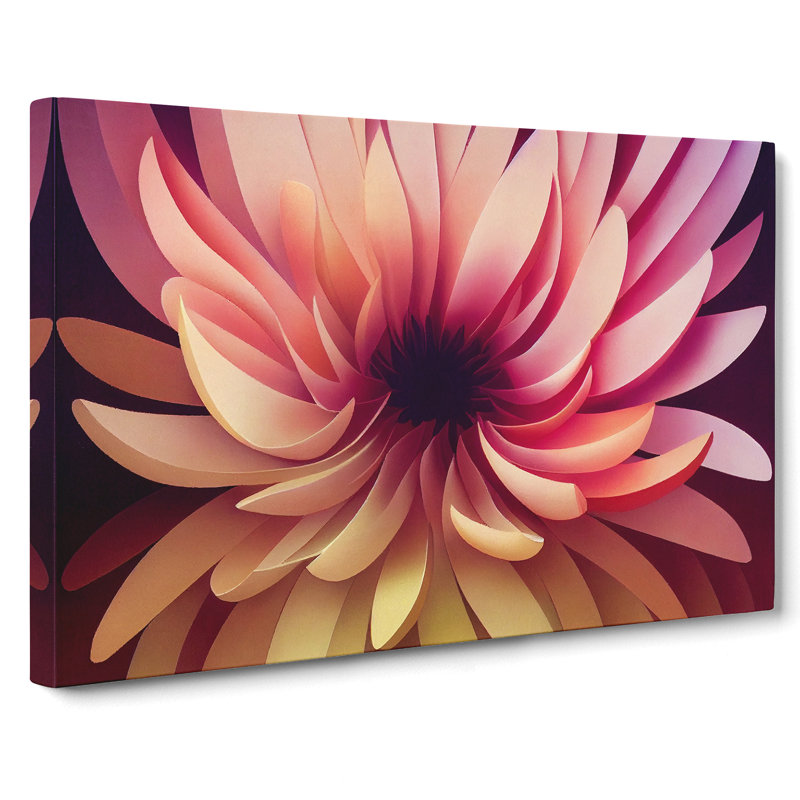 Alluring Chrysanthemum Flower - Wrapped Canvas