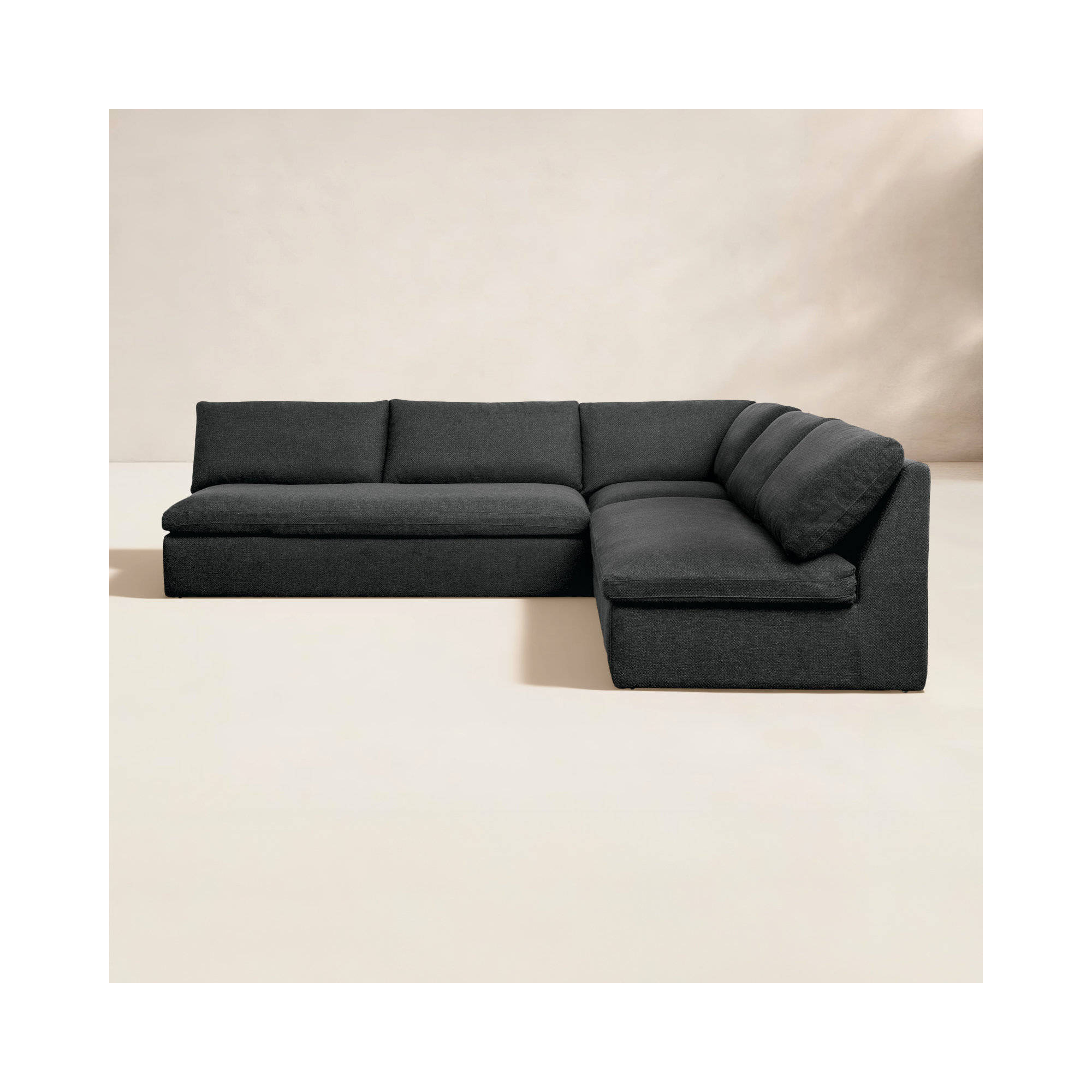Wilkie Outdoor Modular 3 Piece, Speckled Charcoal