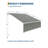 Grey 10x8 FT Manual Retractable Patio Awning with Heavy-Duty Aluminum Frame, Waterproof and UV-Protected 280g Polyester Sun Shade, Easy Installation-126718217-126718220