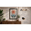 Symmetrical Daisy Folk Botanical - Framed Print-164120124-164120125
