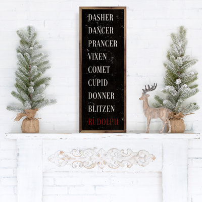 Santa's Reindeer Black 2