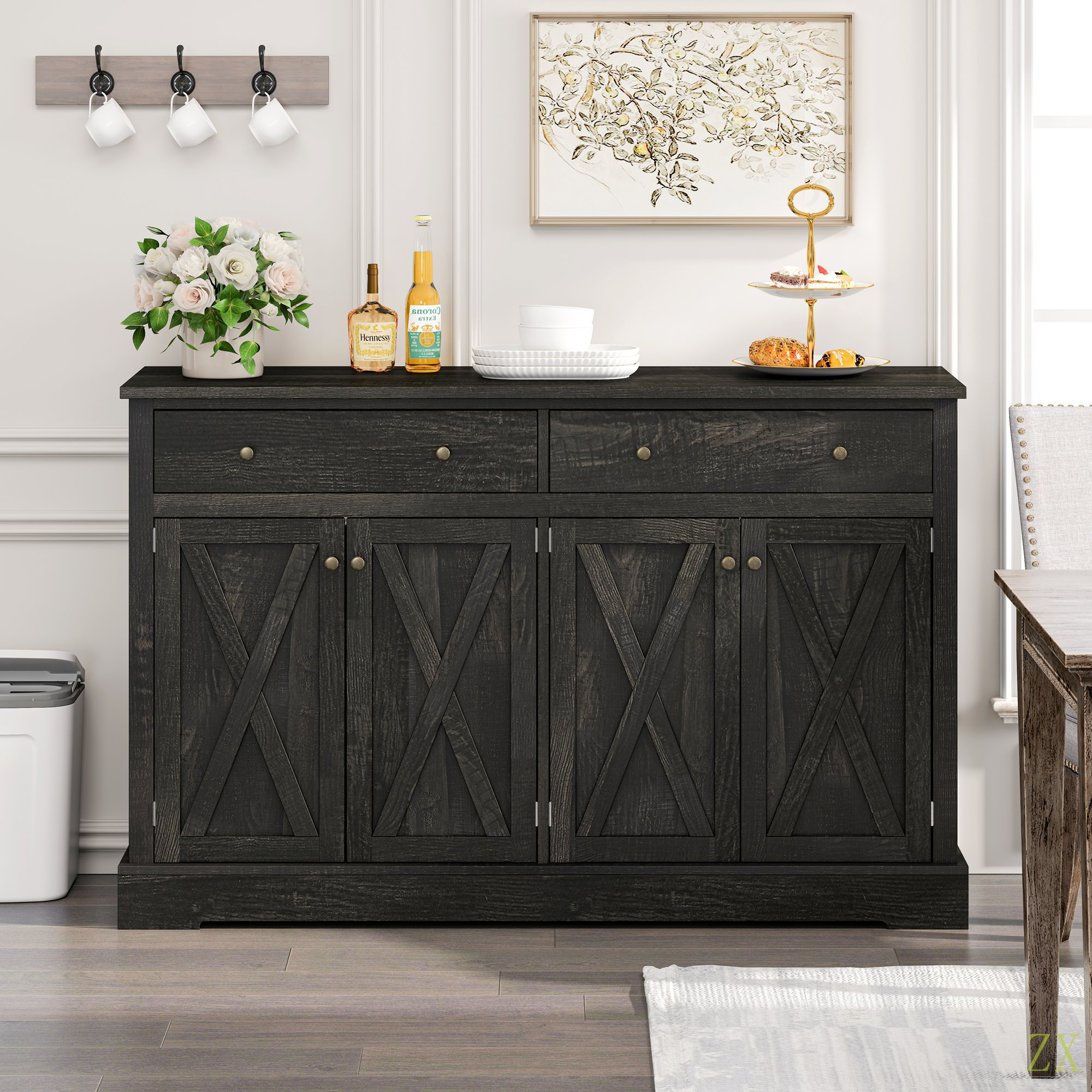 Ophelia & Co. Vintage Sideboard With Two Drawers And Four Doors For ...