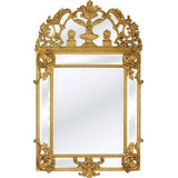 The Empress Eugenie Flat Beveled Wall Mirror