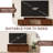 62.9-98.4 inch Walnut Finish Expandable TV Stand For 75/85/95/100 inch TVs, Wooden Brown Retractable Media Console Table for Living Room Bedroom, Mid Century Modern Entertainment Center with Storage and Carved Geometric