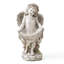 Statue de jardin H 21 po avec mangeoire à oiseaux H 21 po