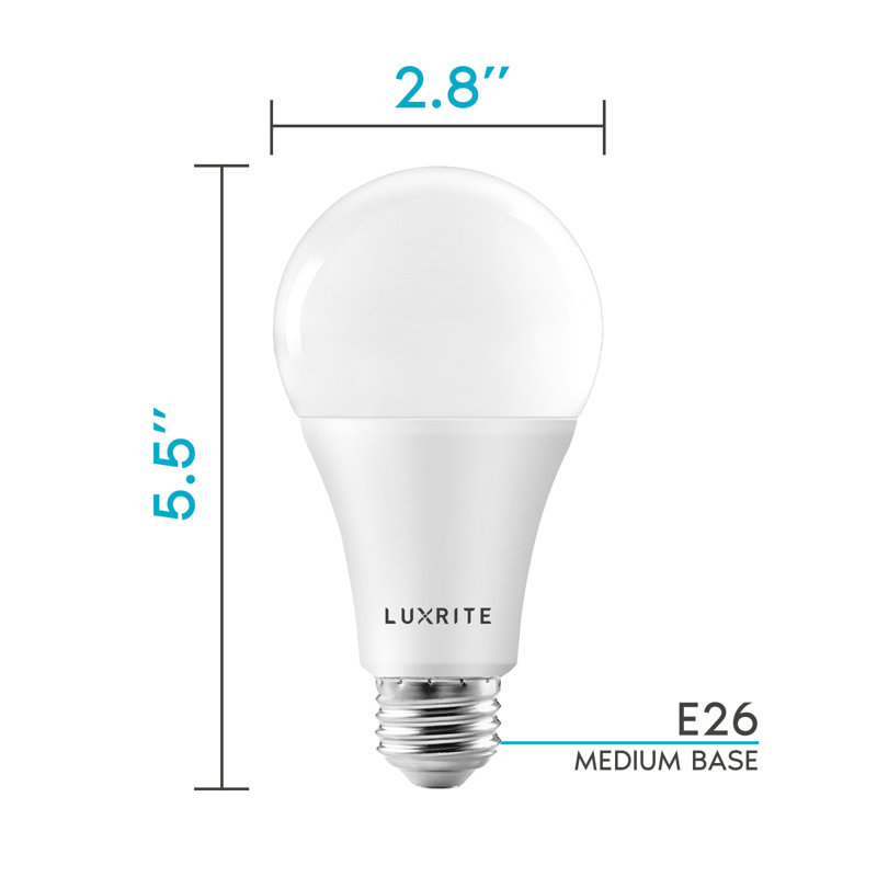22 Watt (150 Watt Equivalent), A21 LED, Dimmable Light Bulb, Cool White (4000K) E26/Medium (Standard) Base