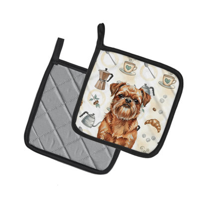 Paire de poignées rouges Red Brussels Griffon
