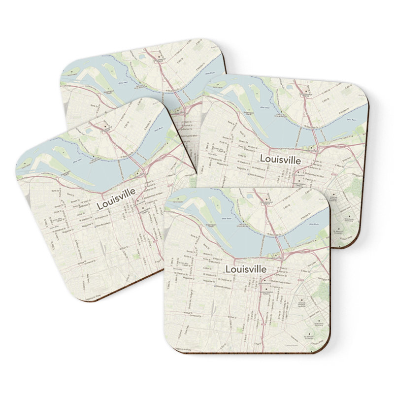 Sous-verre carte des États-Unis, Louisville