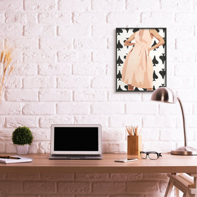 " Women's Fashion Dress Over Spade Symbol Pattern " by Beth Ann Lawson