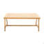 Table de salle à manger d'extérieur moderne, table de patio en bois d'acacia avec finition en teck - Jardin résistant aux intempéries