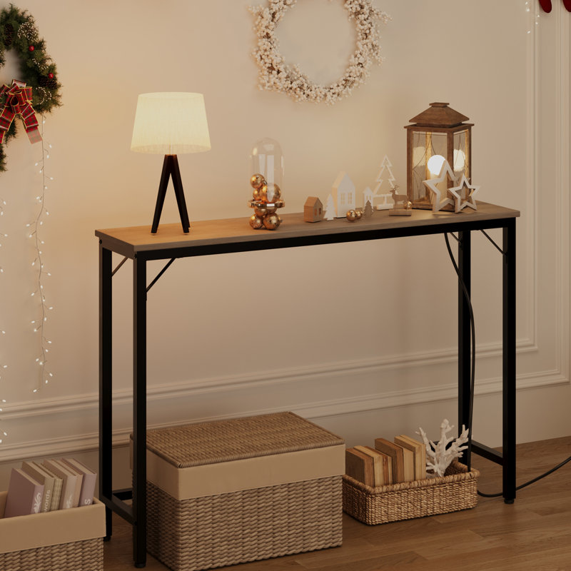 Console 39,3 po Jaliek, Noir, Gris