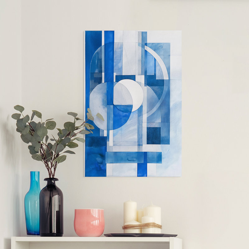 ABSTRACT Series XCVI - Impression sur toile seulement - NON-CADRE, H 18 po x l 12 po