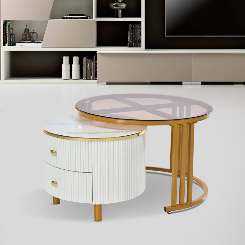 Augie Frame Coffee Table with Storage