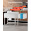 Bac à glaçons commercial, bac à glaçons sous la barre 95,3 L, glacière en acier inoxydable 35,9 x 19 x 37 po avec couvercle coulissant, porte-bouteilles et pieds réglables, unité de cocktail pour bars, restaurants et pubs