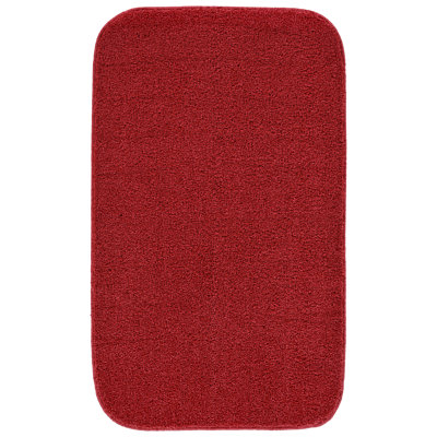 Sedona Bath Rug, Extra Soft Absorbent Plush Bath Rugs, Non-Slip, Quick Drying, Machine Washable, Plush Comfort for Bathroom Floor, Tub and Shower, 24" x 40", Classic Red