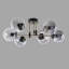 Lustre scandinave élégant, 25,6 po de diamètre x 13,8 po de hauteur | Fabrication 100% métal, peinture séchée au four, revêtement dégringolé | Douille E27, 40 W maximum | Noir et fumée, éclairage élégant pour les intérieurs modernes-1600694680-1600694681