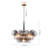 Eclectic-Style 6-Light Gradient Glass Bubble Chandelier