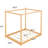 Canopy Bed,Platform Bed with Support Legs,Bed Frame-1553511773-1553511772
