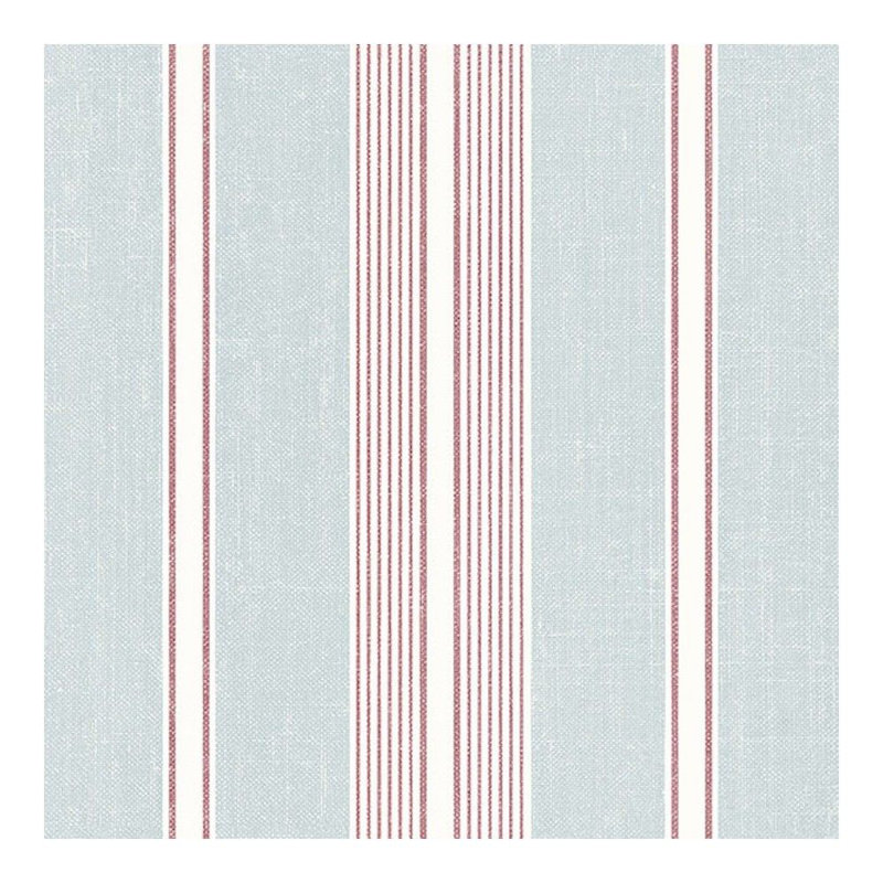 Horgan Peel & Stick Striped Roll, Light Green/Red
