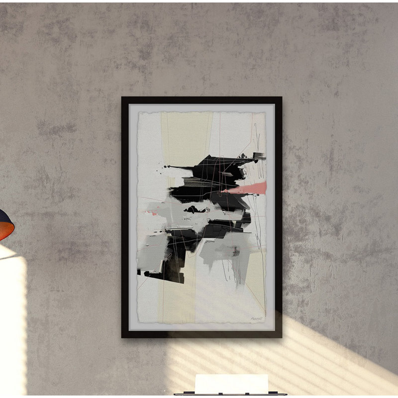 Unrecognizable Shapes - Single Picture Frame Print, 91cm H x 61cm W x 3.81cm D