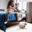 Rug for Living Room Washable Rug Modern Abstract Area Rugs Non Slip Stain Resistant Floor Covering Non Shedding Low Pile Geometric Mats for Bedroom, Dining Room, Beige-1630919030