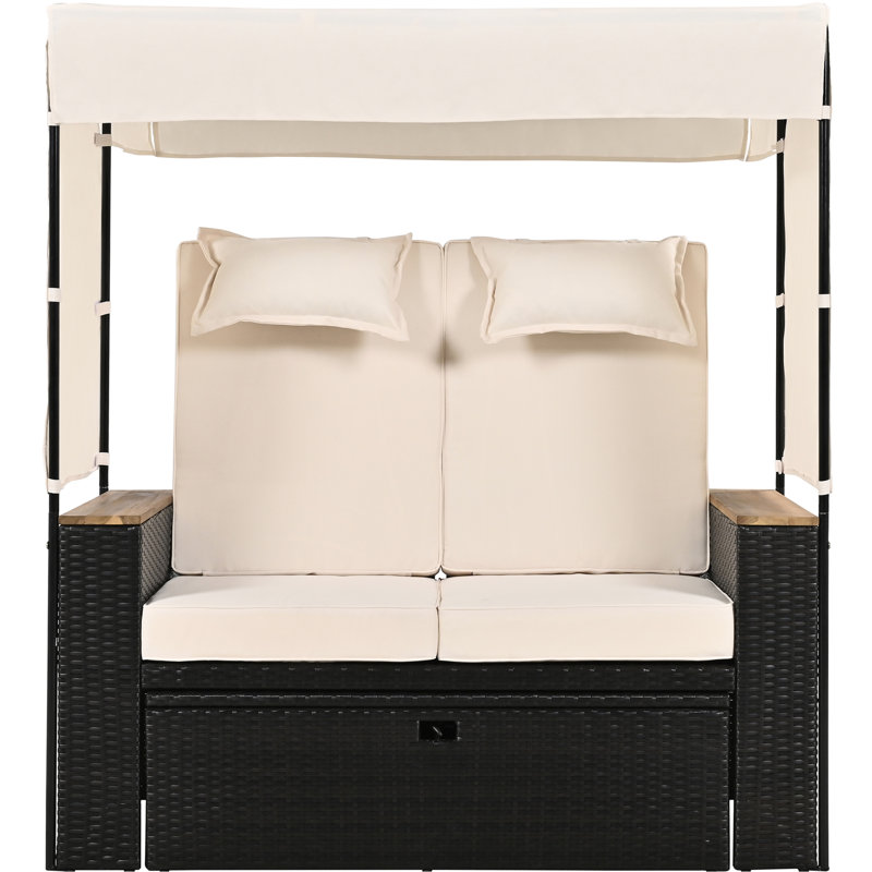 5 lits d'extérieur avec coussins en mousse confortables et structure en acier