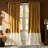 Velvet Blackout Curtains With Modern Color Block Design - Back Tab & Rod Pocket Soundproof Drapes For Living Room And Bedroom Window Treatments (Set Of 2 Panels)-999239148-999239145