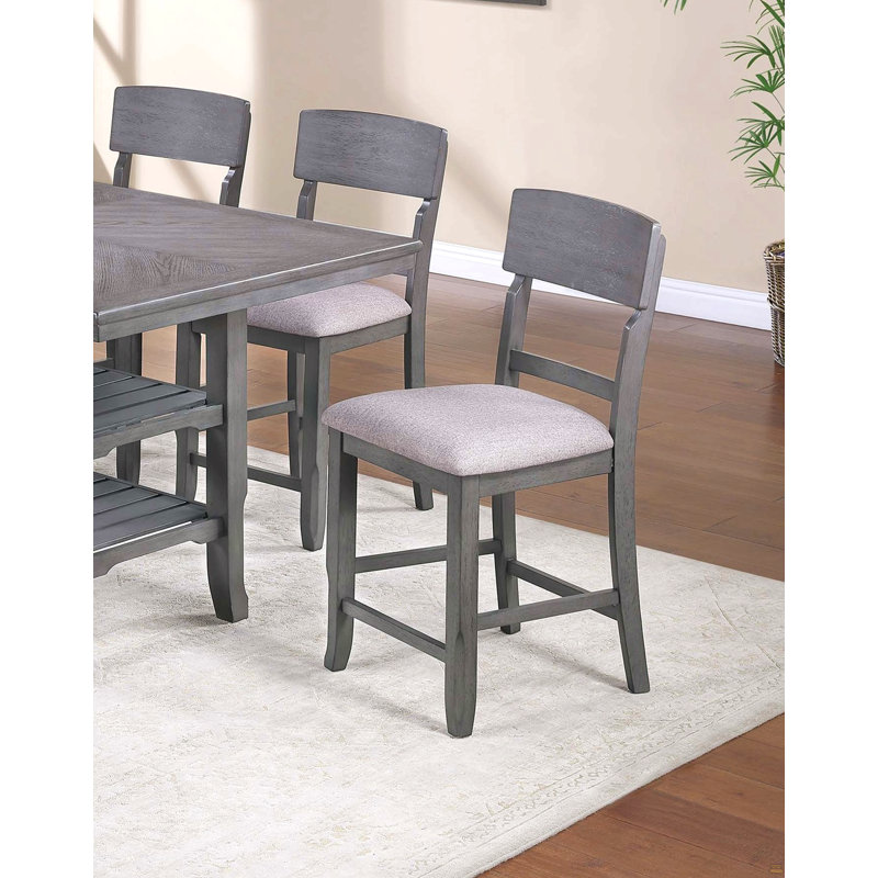 Ensemble de chaises hautes de 2 pi, Gris