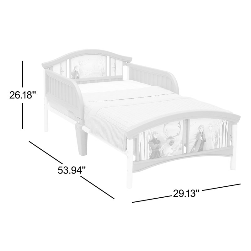 Disney Frozen II Plastic Toddler Bed by Delta Children