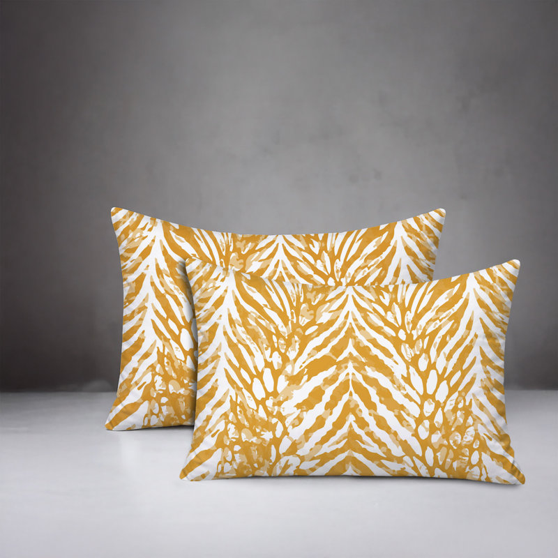 Oreiller réversible intérieur / extérieur Gorgi, 20x14, Yellow
