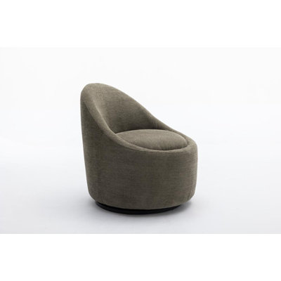 Upholstered Swivel Barrel Accent Chair with Storage Space -  Ivy Bronx, 7A3943F88A01440BA0A1A66652CFE06F