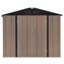 Large Galvanized Steel Lockable Apex Metal Shed