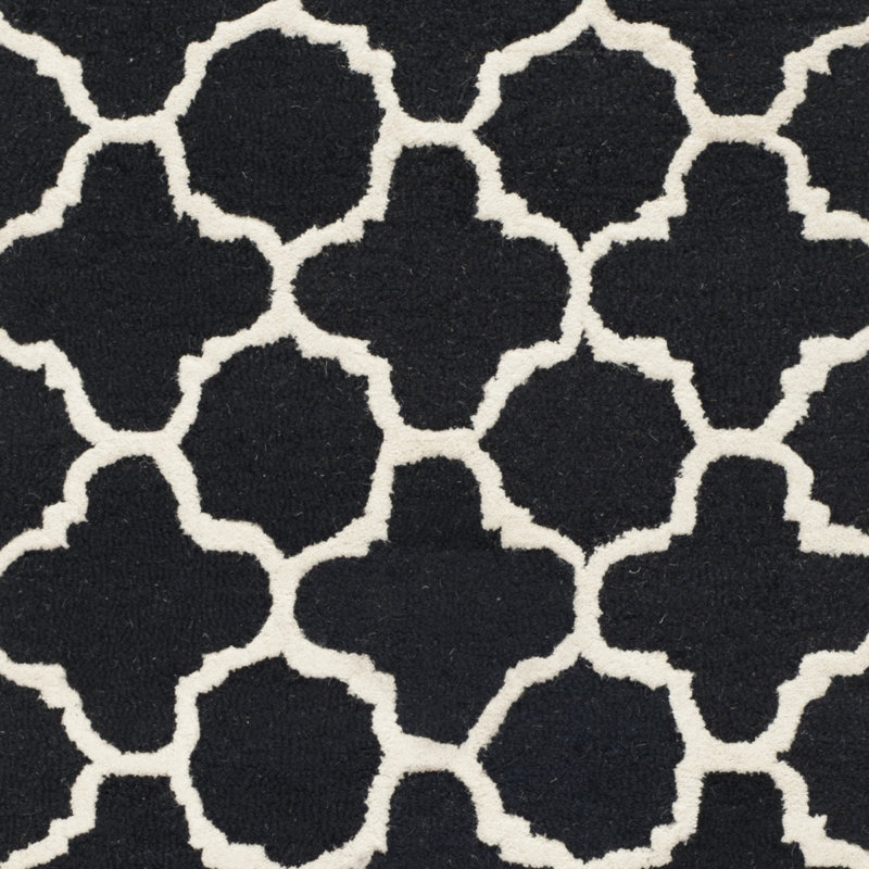Cannen Hand Tufted Wool Geometric Rug, Rectangle 2'6" x 4'