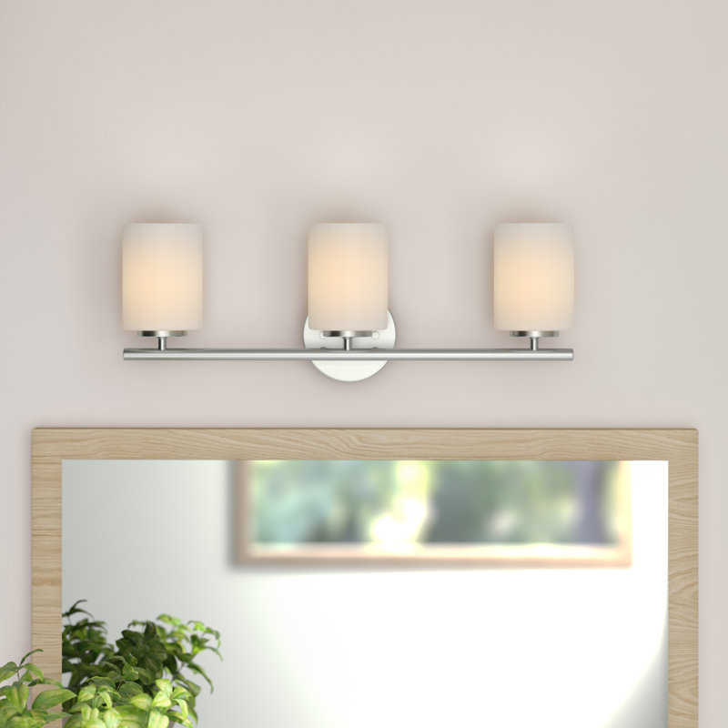 Steelville 3 - Light Dimmable Vanity Light, Brushed Nickel