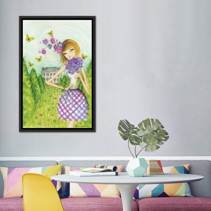 Printemps à Summerside # 2, art, H 60 po x l 40po x P 1,5 po, Toile avec cadre noir patiné