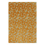 Rug & Kilim’S Modern Geometric Rug In Beige And Gold Tones “Kaleidoscope”