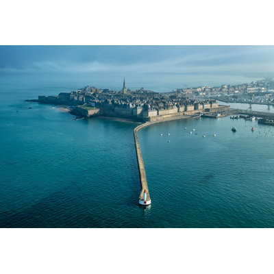 Garica Seaside Landscape In Brittany by Christophe Huchet - Wrapped Canvas Print