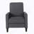Smoke Fabric Push Back Chair For Elegant Home Décor-1429283575