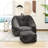 Big Beanbag Chair with Ottoman, Adult Bean Bag Chair with Filler for Living Room, Comfy Beanbag Chair for Adults with Filling-881535468