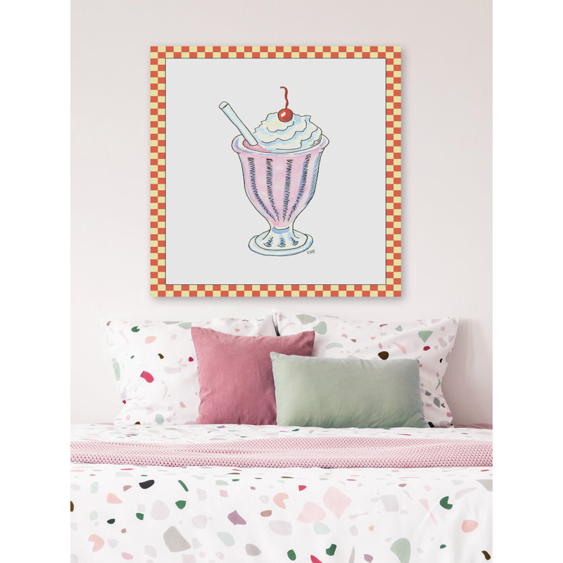 Darbonne Ice Cream Parlor II - Graphic Art On Canvas, 45cm H x 45cm W