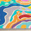 Well Woven Modern Abstract Watercolor Multi Colour Washable Area Rug-441774551