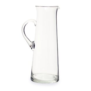 1.1L Kitchen Slim Glass Fridge Door Pitcher Water Milk Juice Water Jug &  Lid